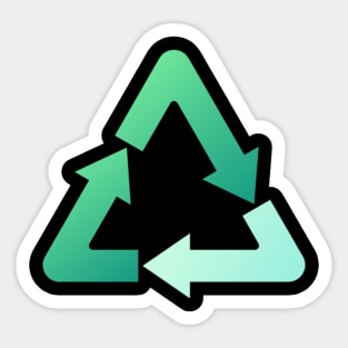 recycle reuse renew rethink Sticker